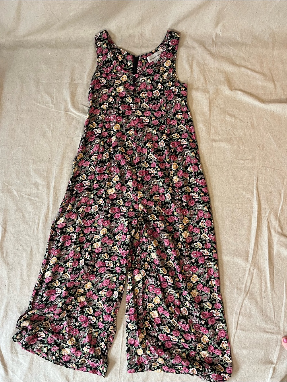 90s Bonnie Evans floral jumpsuit size M